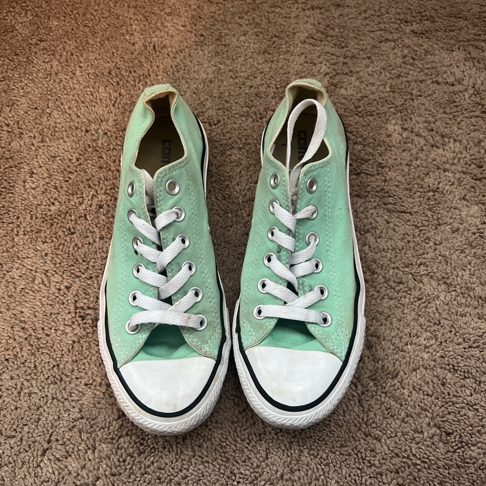 Converse Women's Mint Green Canvas Sneakers